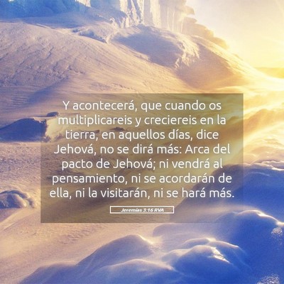 Picture 05 - Jeremías 3:16 RVA - Y acontecerá, que cuando os multiplicareis y - Bible Verse Picture