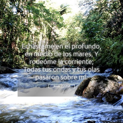 Picture 05 - Jonás 2:3 RVA - Echásteme en el profundo, en medio de los mares, - Bible Verse Picture
