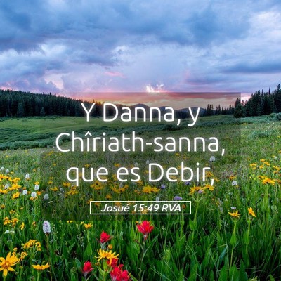 Picture 05 - Josué 15:49 RVA - Y Danna, y Chîriath-sanna, que es - Bible Verse Picture