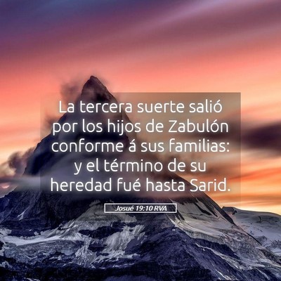 Picture 05 - Josué 19:10 RVA - La tercera suerte salió por los hijos de - Bible Verse Picture
