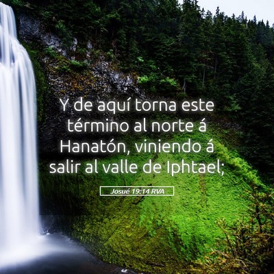 Picture 05 - Josué 19:14 RVA - Y de aquí torna este término al norte á - Bible Verse Picture