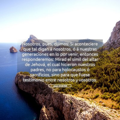Picture 05 - Josué 22:28 RVA - Nosotros, pues, dijimos: Si aconteciere que tal - Bible Verse Picture