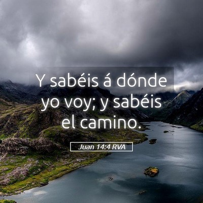 Picture 05 - Juan 14:4 RVA - Y sabéis á dónde yo voy; y sabéis el - Bible Verse Picture