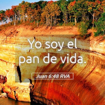 Picture 05 - Juan 6:48 RVA - Yo soy el pan de - Bible Verse Picture