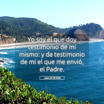 Picture 05 - Juan 8:18 RVA - Yo soy el que doy testimonio de mí mismo: y da - Bible Verse Picture
