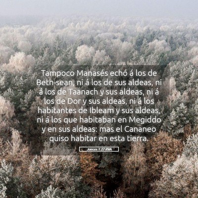 Picture 05 - Jueces 1:27 RVA - Tampoco Manasés echó á los de Beth-sean, ni á - Bible Verse Picture