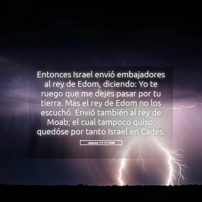 Picture 05 - Jueces 11:17 RVA - Entonces Israel envió embajadores al rey de - Bible Verse Picture