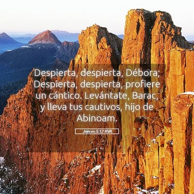 Picture 05 - Jueces 5:12 RVA - Despierta, despierta, Débora; Despierta, - Bible Verse Picture