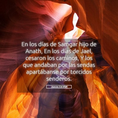 Picture 05 - Jueces 5:6 RVA - En los días de Samgar hijo de Anath, En los - Bible Verse Picture