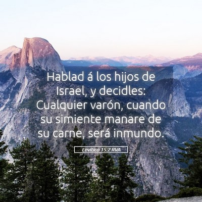Picture 05 - Levítico 15:2 RVA - Hablad á los hijos de Israel, y decidles: - Bible Verse Picture