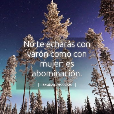 Picture 05 - Levítico 18:22 RVA - No te echarás con varón como con mujer: es - Bible Verse Picture