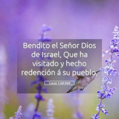 Picture 05 - Lucas 1:68 RVA - Bendito el Señor Dios de Israel, Que ha visitado - Bible Verse Picture