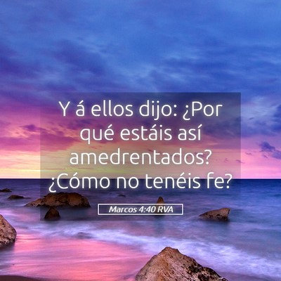 Picture 05 - Marcos 4:40 RVA - Y á ellos dijo: ¿Por qué estáis así - Bible Verse Picture