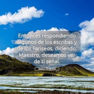 Picture 05 - Mateo 12:38 RVA - Entonces respondiendo algunos de los escribas y - Bible Verse Picture