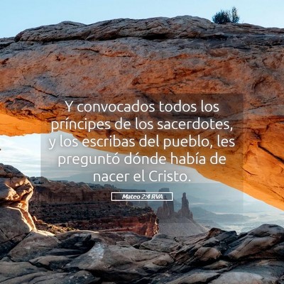 Picture 05 - Mateo 2:4 RVA - Y convocados todos los príncipes de los - Bible Verse Picture
