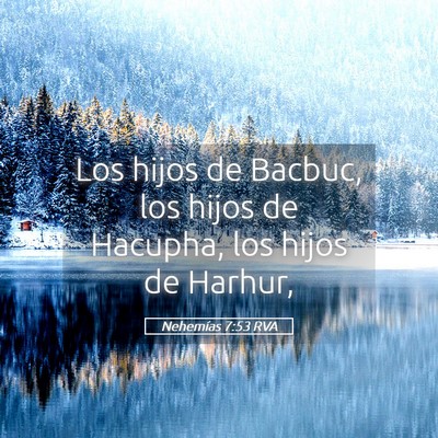 Picture 05 - Nehemías 7:53 RVA - Los hijos de Bacbuc, los hijos de Hacupha, los - Bible Verse Picture