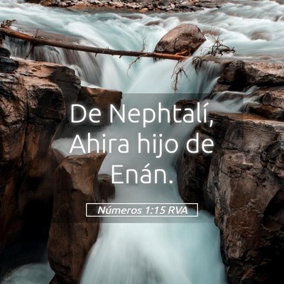 Picture 05 - Números 1:15 RVA - De Nephtalí, Ahira hijo de - Bible Verse Picture