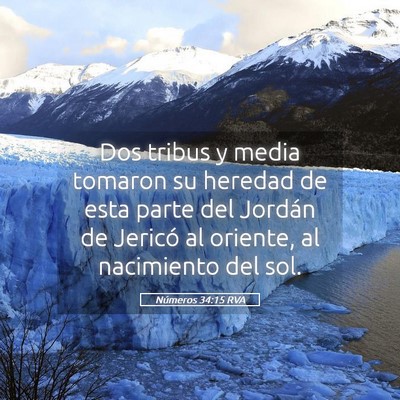 Picture 05 - Números 34:15 RVA - Dos tribus y media tomaron su heredad de esta - Bible Verse Picture