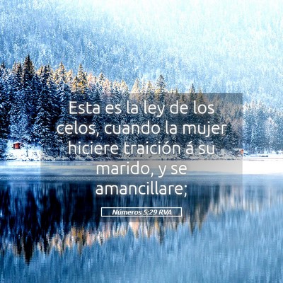 Picture 05 - Números 5:29 RVA - Esta es la ley de los celos, cuando la mujer - Bible Verse Picture