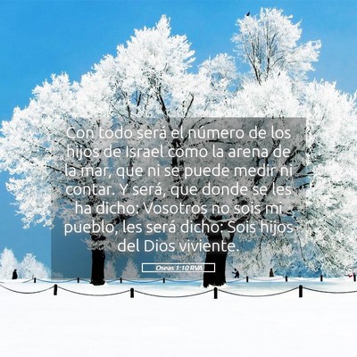 Picture 05 - Oseas 1:10 RVA - Con todo será el número de los hijos de Israel - Bible Verse Picture