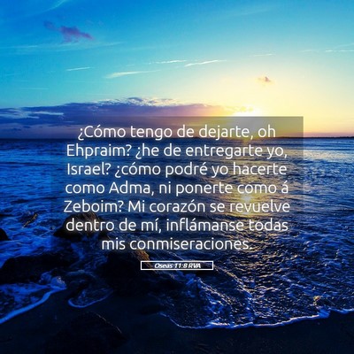 Picture 05 - Oseas 11:8 RVA - ¿Cómo tengo de dejarte, oh Ehpraim? ¿he de - Bible Verse Picture