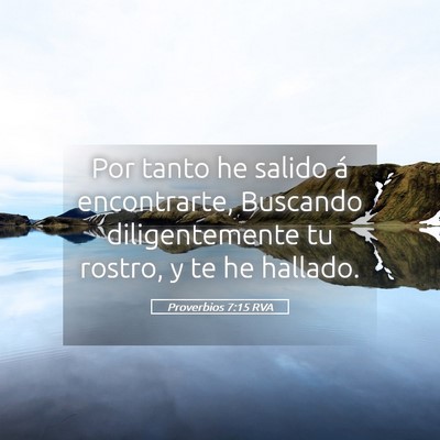 Picture 05 - Proverbios 7:15 RVA - Por tanto he salido á encontrarte, Buscando - Bible Verse Picture