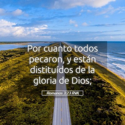 Picture 05 - Romanos 3:23 RVA - Por cuanto todos pecaron, y están distituídos - Bible Verse Picture