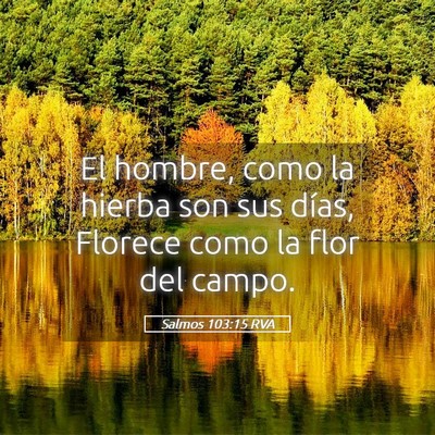 Picture 05 - Salmos 103:15 RVA - El hombre, como la hierba son sus días, Florece - Bible Verse Picture