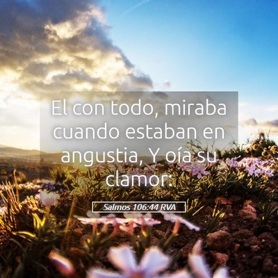 Picture 05 - Salmos 106:44 RVA - El con todo, miraba cuando estaban en angustia, Y - Bible Verse Picture