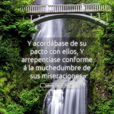 Picture 05 - Salmos 106:45 RVA - Y acordábase de su pacto con ellos, Y - Bible Verse Picture