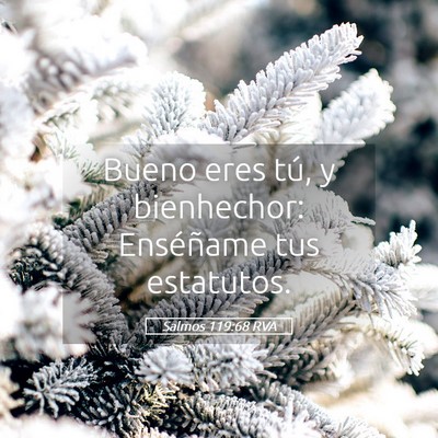 Picture 05 - Salmos 119:68 RVA - Bueno eres tú, y bienhechor: Enséñame tus - Bible Verse Picture