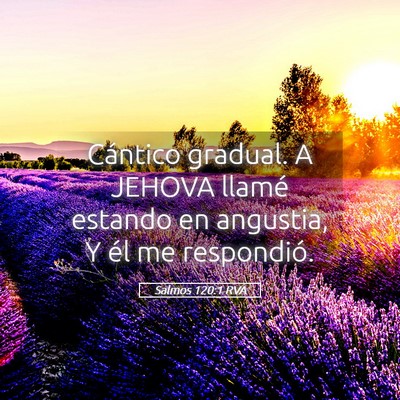 Picture 05 - Salmos 120:1 RVA - Cántico gradual. A JEHOVA llamé estando en - Bible Verse Picture