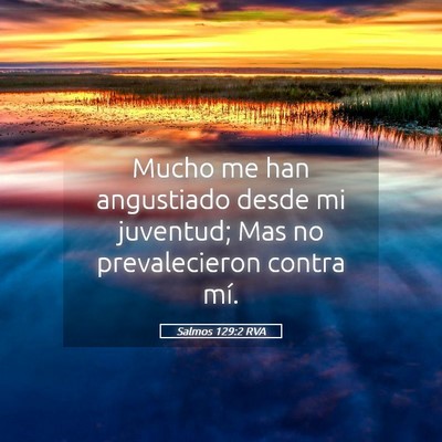 Picture 05 - Salmos 129:2 RVA - Mucho me han angustiado desde mi juventud; Mas no - Bible Verse Picture