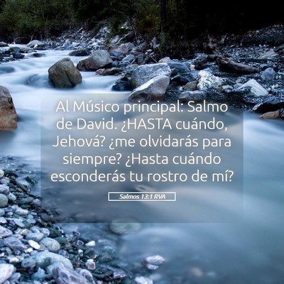 Picture 05 - Salmos 13:1 RVA - Al Músico principal: Salmo de David. ¿HASTA - Bible Verse Picture