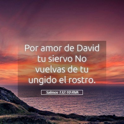 Picture 05 - Salmos 132:10 RVA - Por amor de David tu siervo No vuelvas de tu - Bible Verse Picture