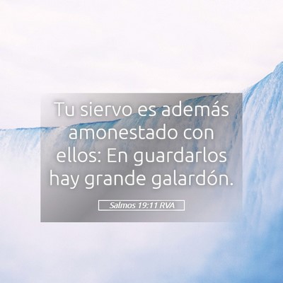 Picture 05 - Salmos 19:11 RVA - Tu siervo es además amonestado con ellos: En - Bible Verse Picture