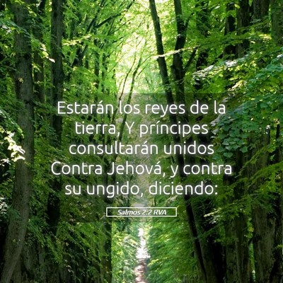 Picture 05 - Salmos 2:2 RVA - Estarán los reyes de la tierra, Y príncipes - Bible Verse Picture
