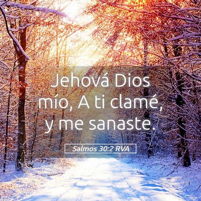 Picture 05 - Salmos 30:2 RVA - Jehová Dios mío, A ti clamé, y me - Bible Verse Picture