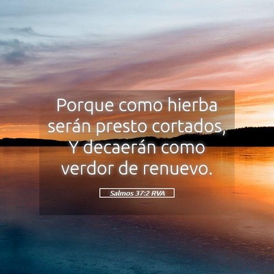 Picture 05 - Salmos 37:2 RVA - Porque como hierba serán presto cortados, Y - Bible Verse Picture