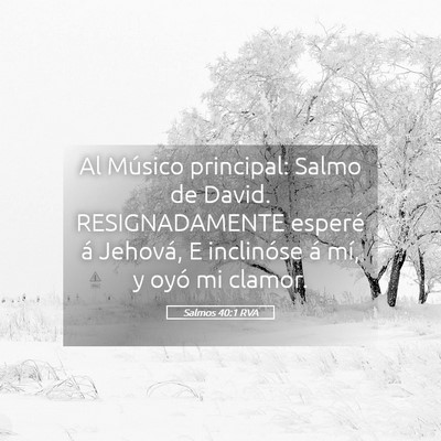 Picture 05 - Salmos 40:1 RVA - Al Músico principal: Salmo de David. - Bible Verse Picture