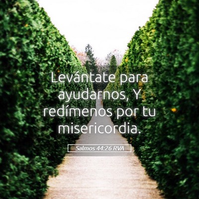Picture 05 - Salmos 44:26 RVA - Levántate para ayudarnos, Y redímenos por tu - Bible Verse Picture