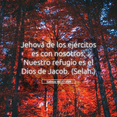 Picture 05 - Salmos 46:11 RVA - Jehová de los ejércitos es con nosotros; - Bible Verse Picture