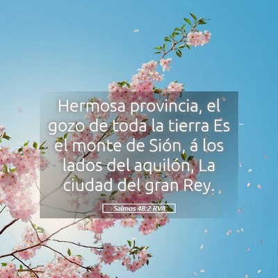 Picture 05 - Salmos 48:2 RVA - Hermosa provincia, el gozo de toda la tierra Es - Bible Verse Picture