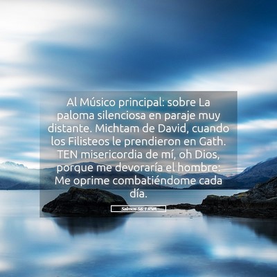 Picture 05 - Salmos 56:1 RVA - Al Músico principal: sobre La paloma silenciosa - Bible Verse Picture