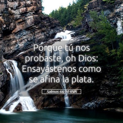 Picture 05 - Salmos 66:10 RVA - Porque tú nos probaste, oh Dios: Ensayástenos - Bible Verse Picture