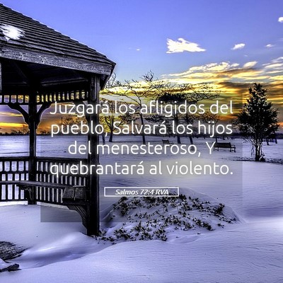 Picture 05 - Salmos 72:4 RVA - Juzgará los afligidos del pueblo, Salvará los - Bible Verse Picture
