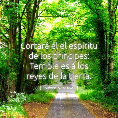 Picture 05 - Salmos 76:12 RVA - Cortará él el espíritu de los príncipes: - Bible Verse Picture