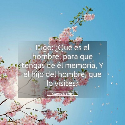 Picture 05 - Salmos 8:4 RVA - Digo: ¿Qué es el hombre, para que tengas de él - Bible Verse Picture