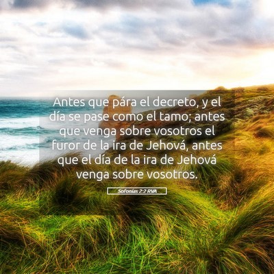 Picture 05 - Sofonías 2:2 RVA - Antes que pára el decreto, y el día se pase - Bible Verse Picture