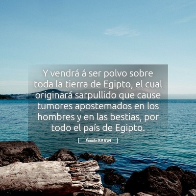 Picture 05 - Éxodo 9:9 RVA - Y vendrá á ser polvo sobre toda la tierra de - Bible Verse Picture